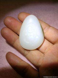 老店旧藏和田玉弥勒佛玉佩